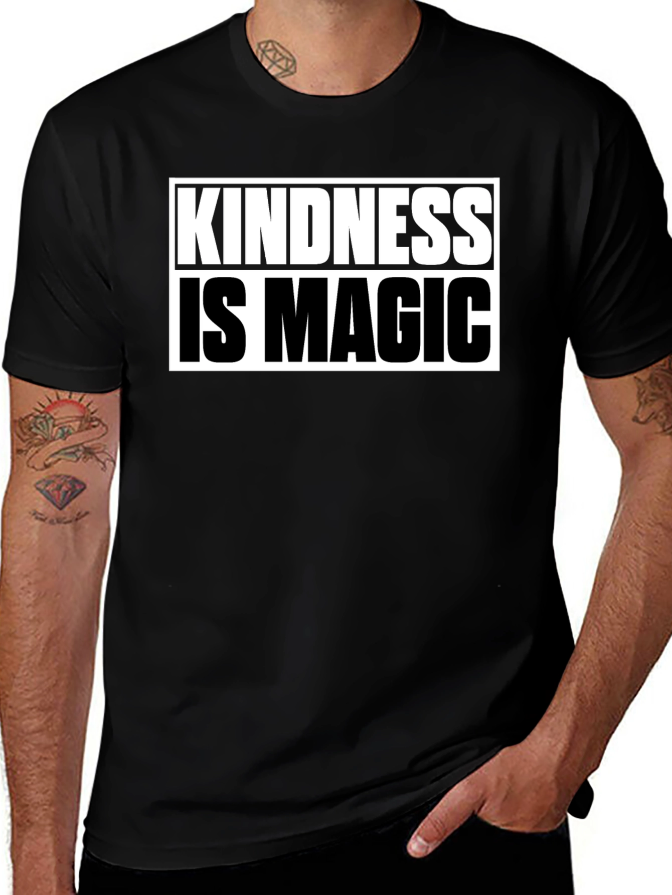 Kindness Is Magic T-Shirt - Black Graphic Tee