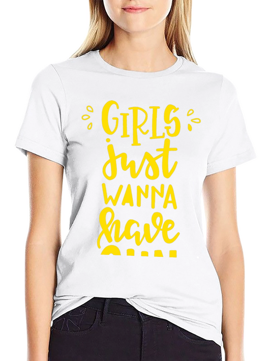 Girls Just Wanna Have Fun Graphic Tee