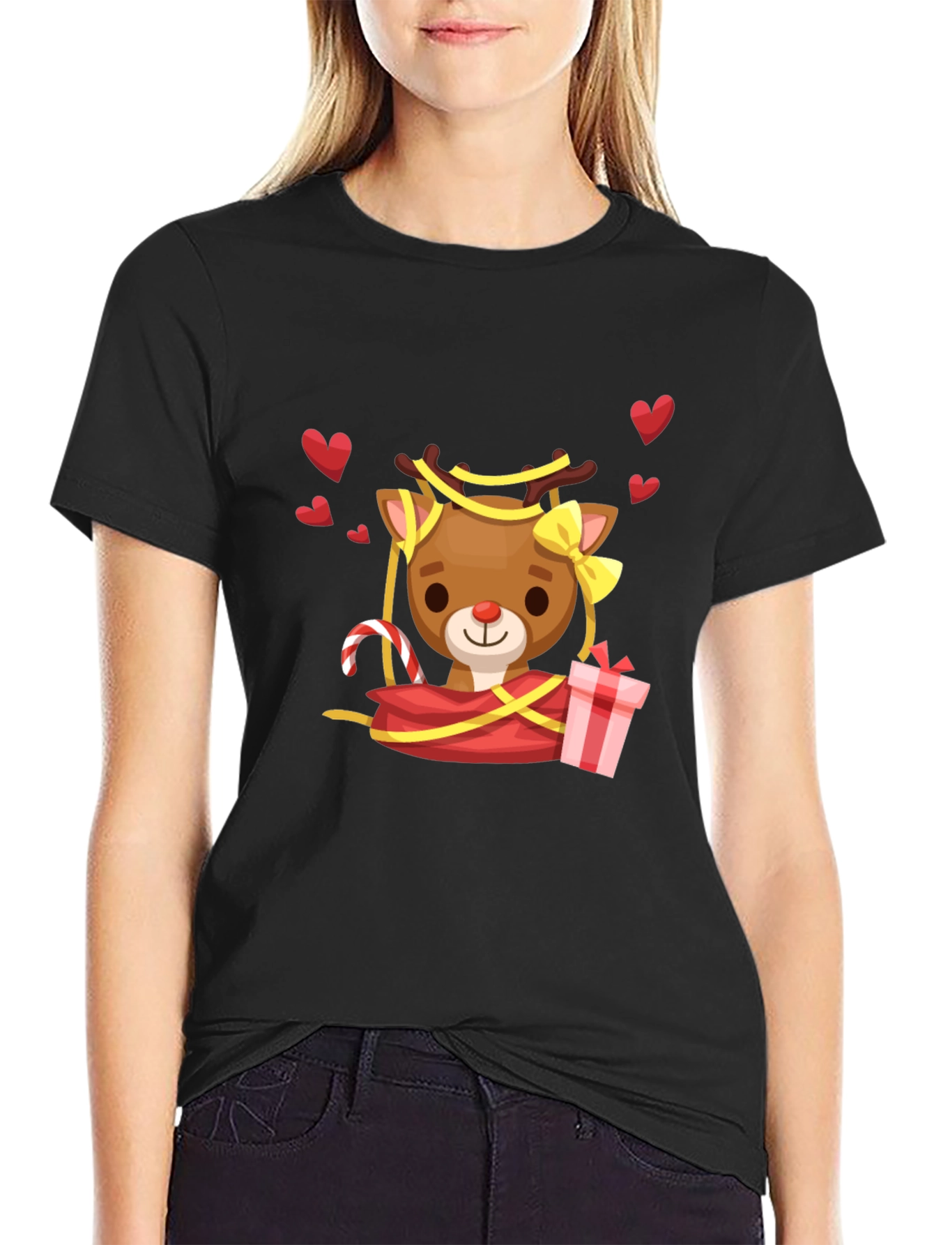 Cute Reindeer Christmas T-Shirt