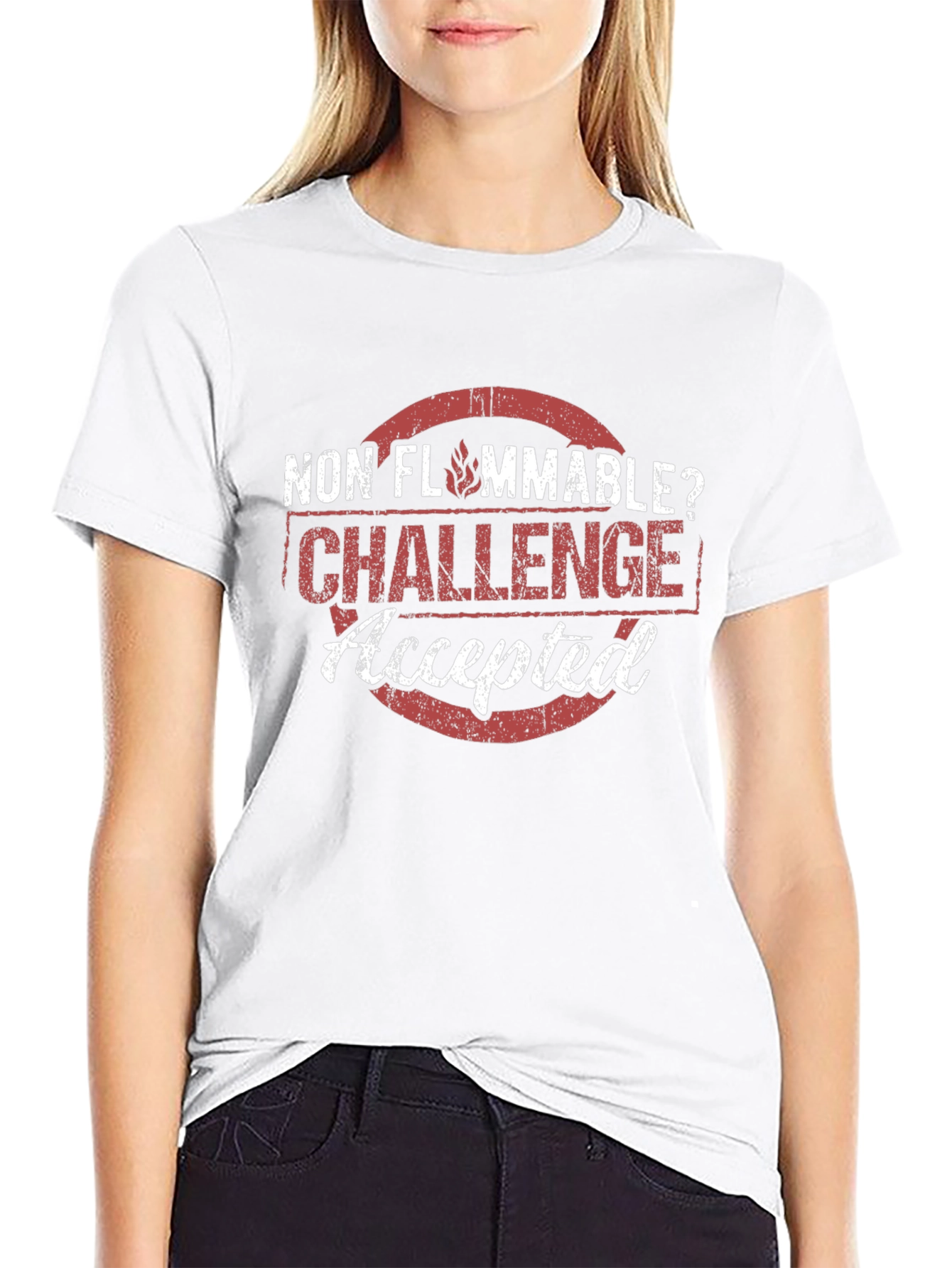 Non Flammable Challenge Accepted Graphic Tee