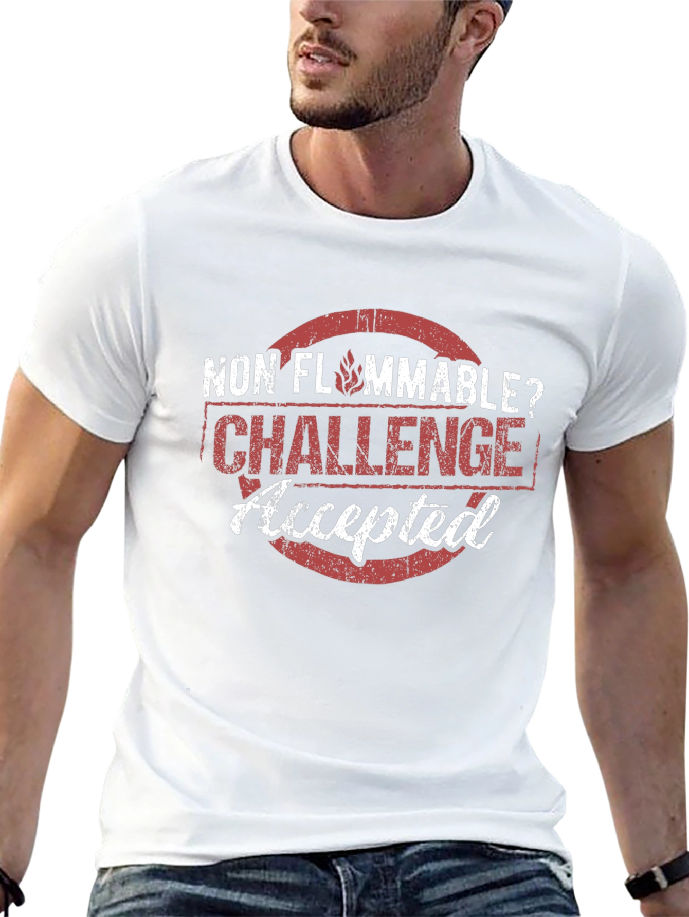 Non Flammable Challenge Accepted Graphic Tee