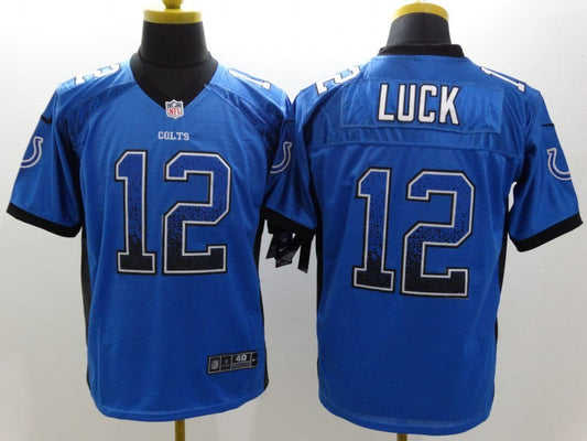 Men's Indianapolis Colts Andrew Luck #12 Blue Game Player Jerseys