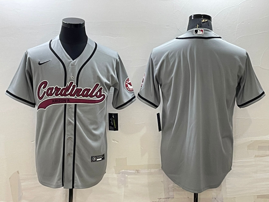 Men's Arizona Cardinals Gray Blank Jerseys