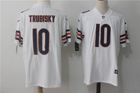 Men's Mitch Trubisky #10 Chicago Bears Season Jerseys White