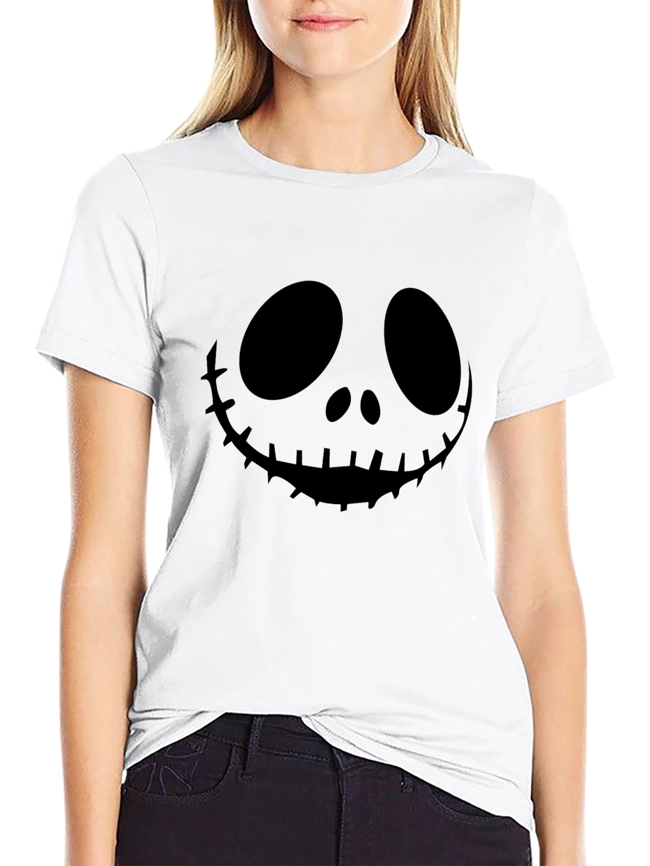 Jack Skellington Graphic Tee - Halloween Shirt