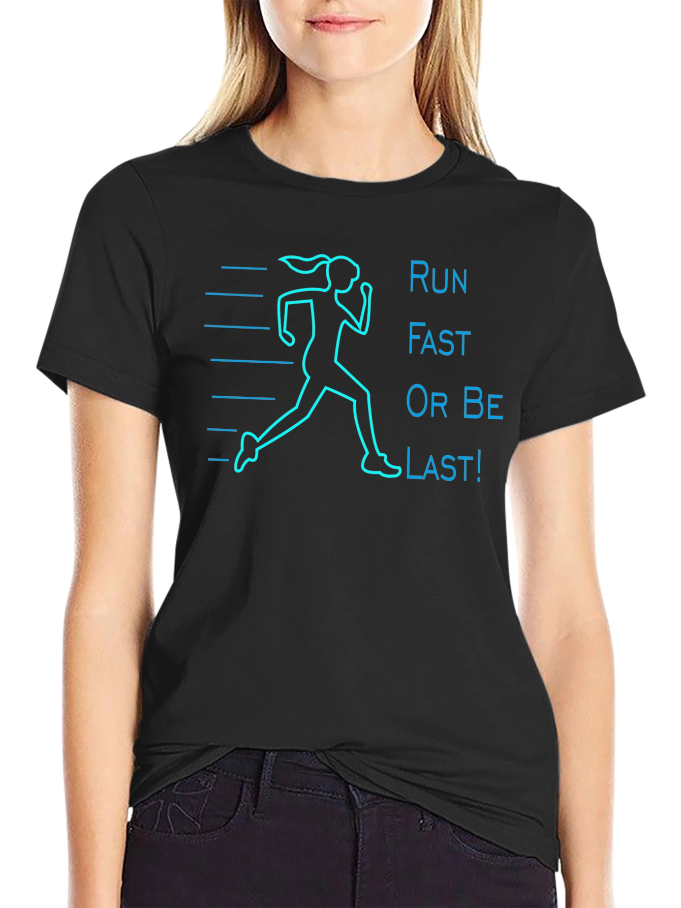 Run Fast T-Shirt: Motivational Runners Tee