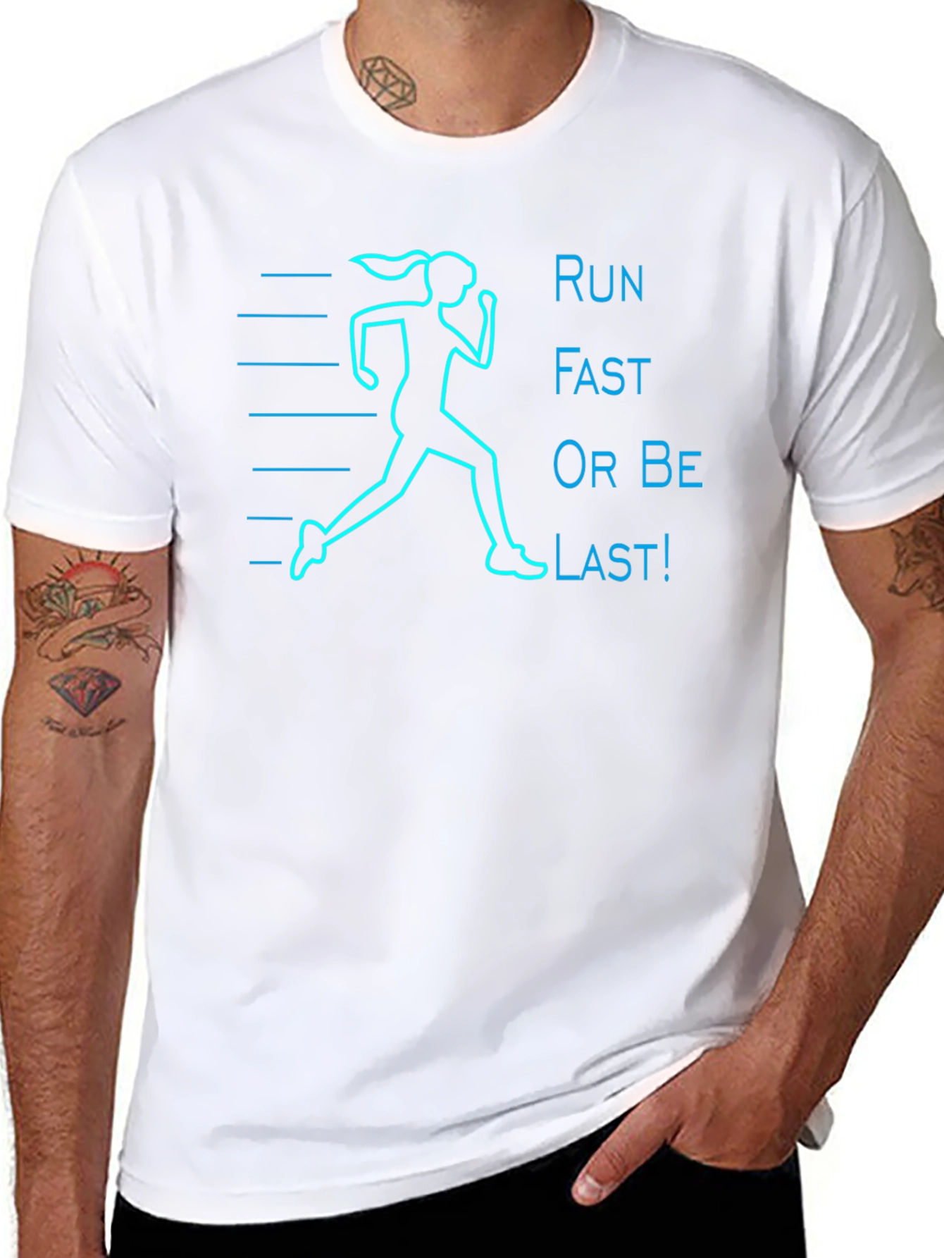 Run Fast T-Shirt: Motivational Runners Tee