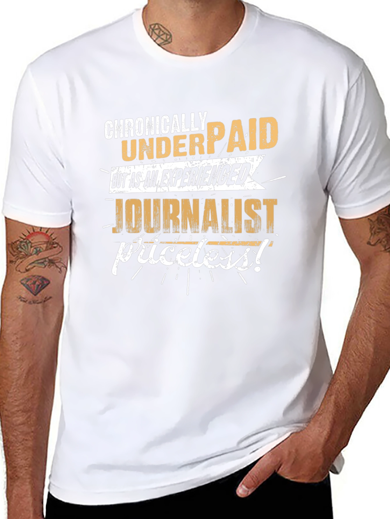 Chronically Underpaid Journalist Novelty T-Shirt