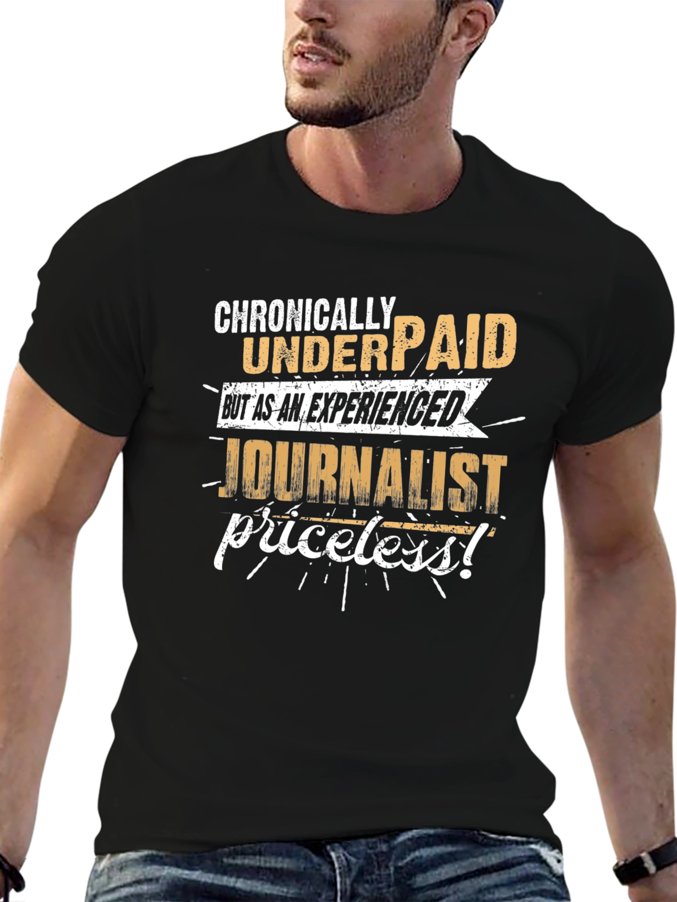 Chronically Underpaid Journalist Novelty T-Shirt