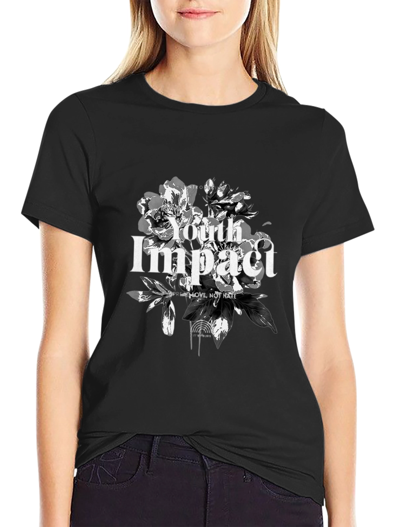 Youth Impact Graphic Tee - Black