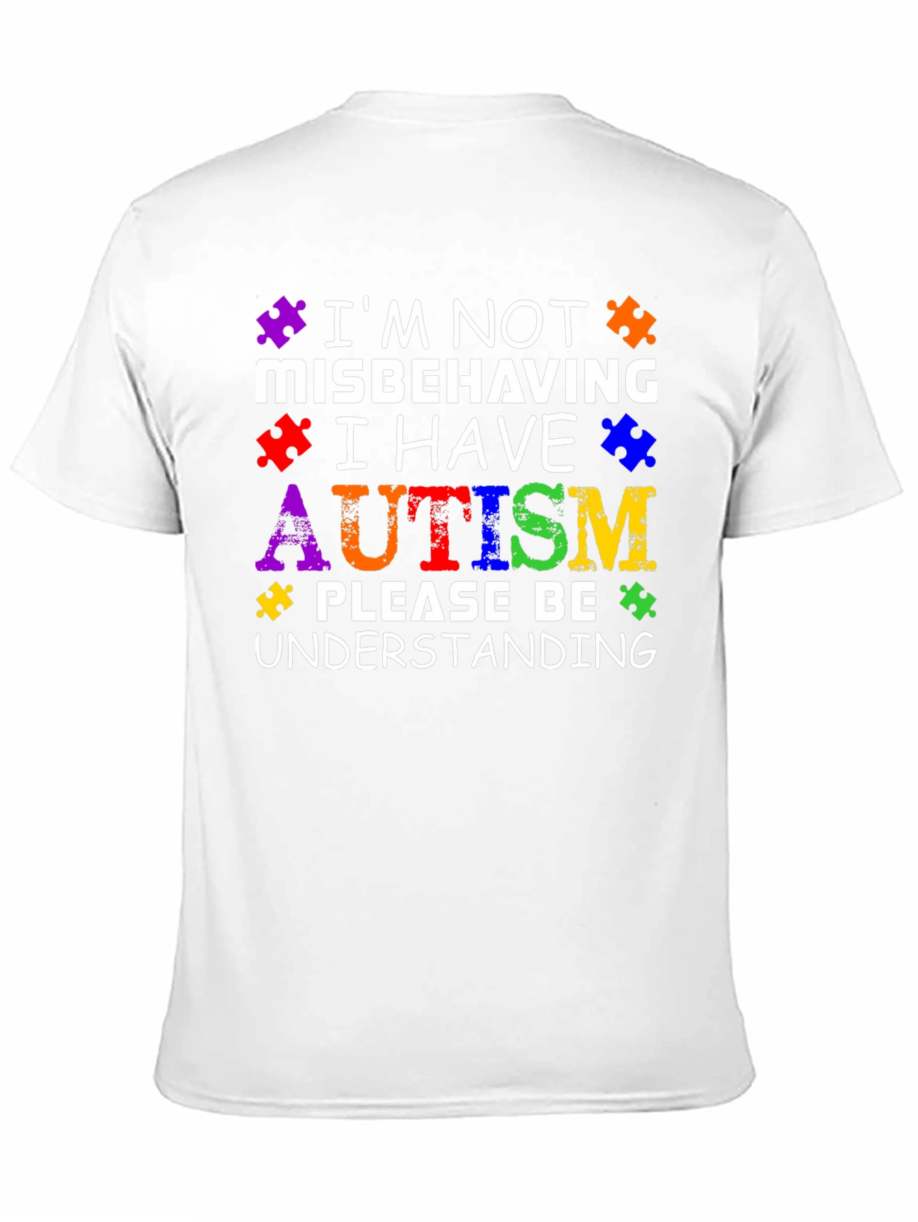 Autism Awareness Puzzle Piece Graphic T-Shirt