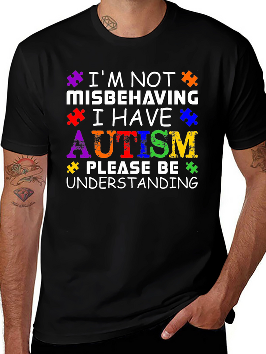 Autism Awareness Puzzle Piece Graphic T-Shirt