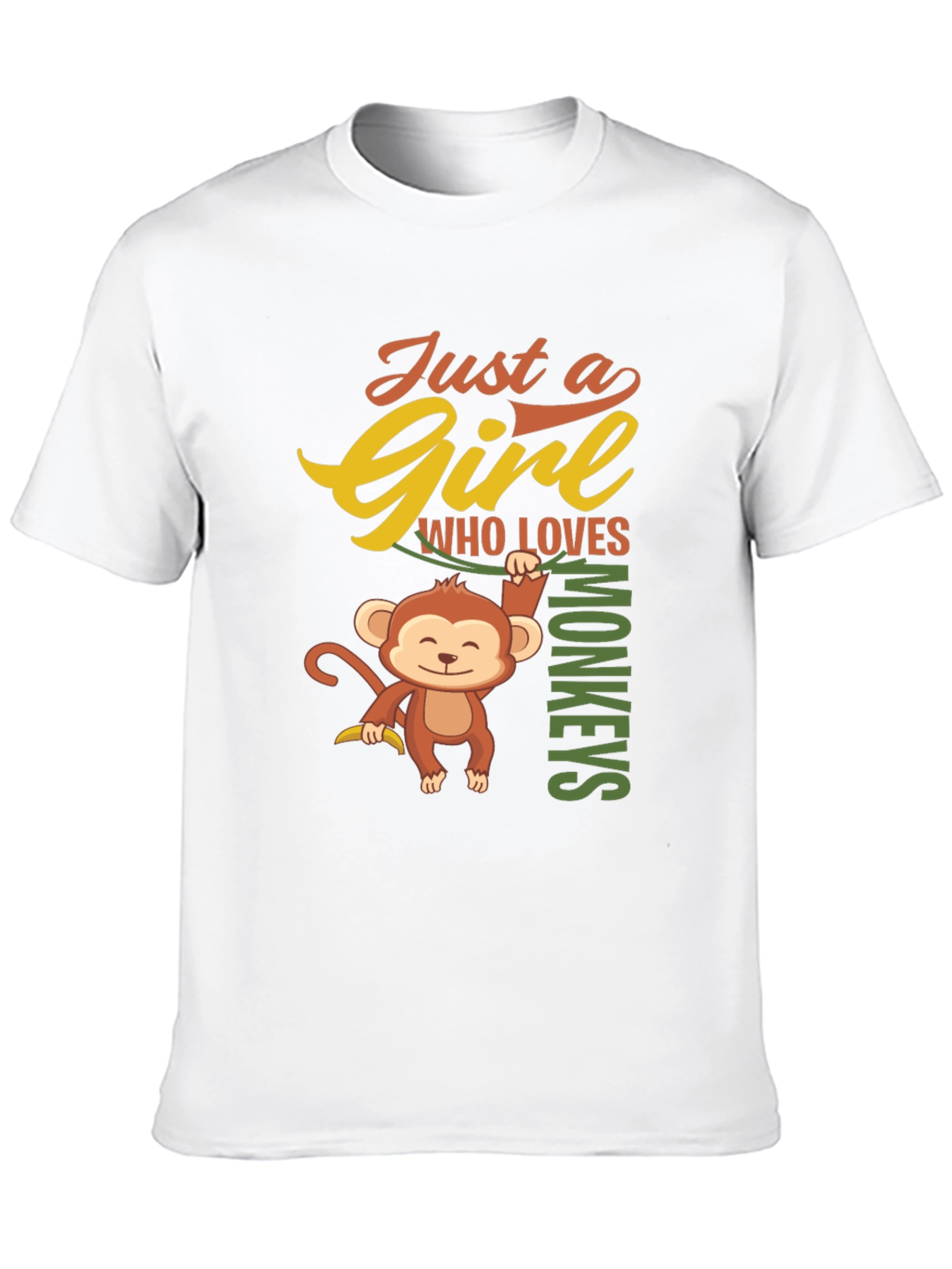 Girl Who Loves Monkeys T-Shirt