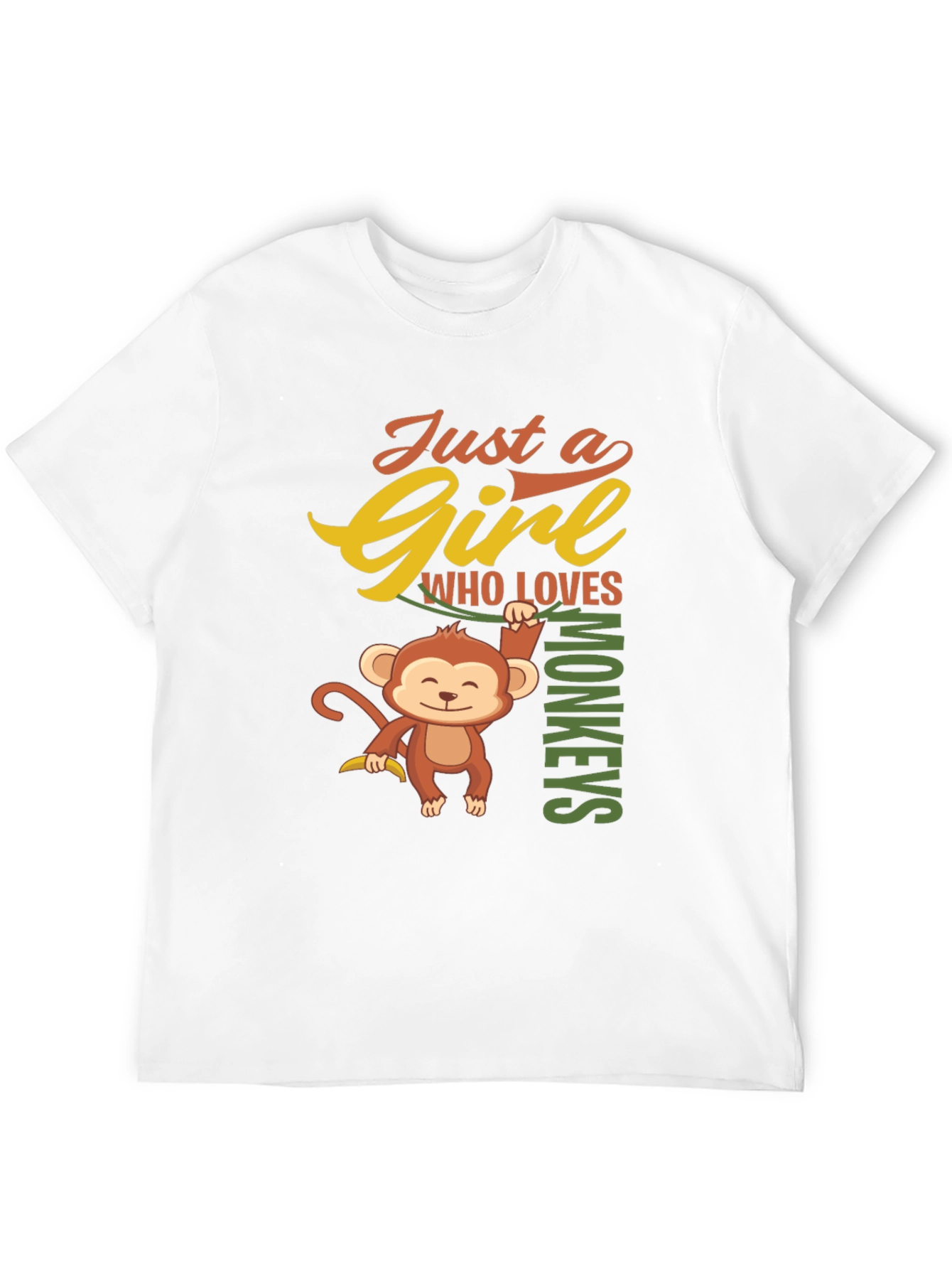 Girl Who Loves Monkeys T-Shirt