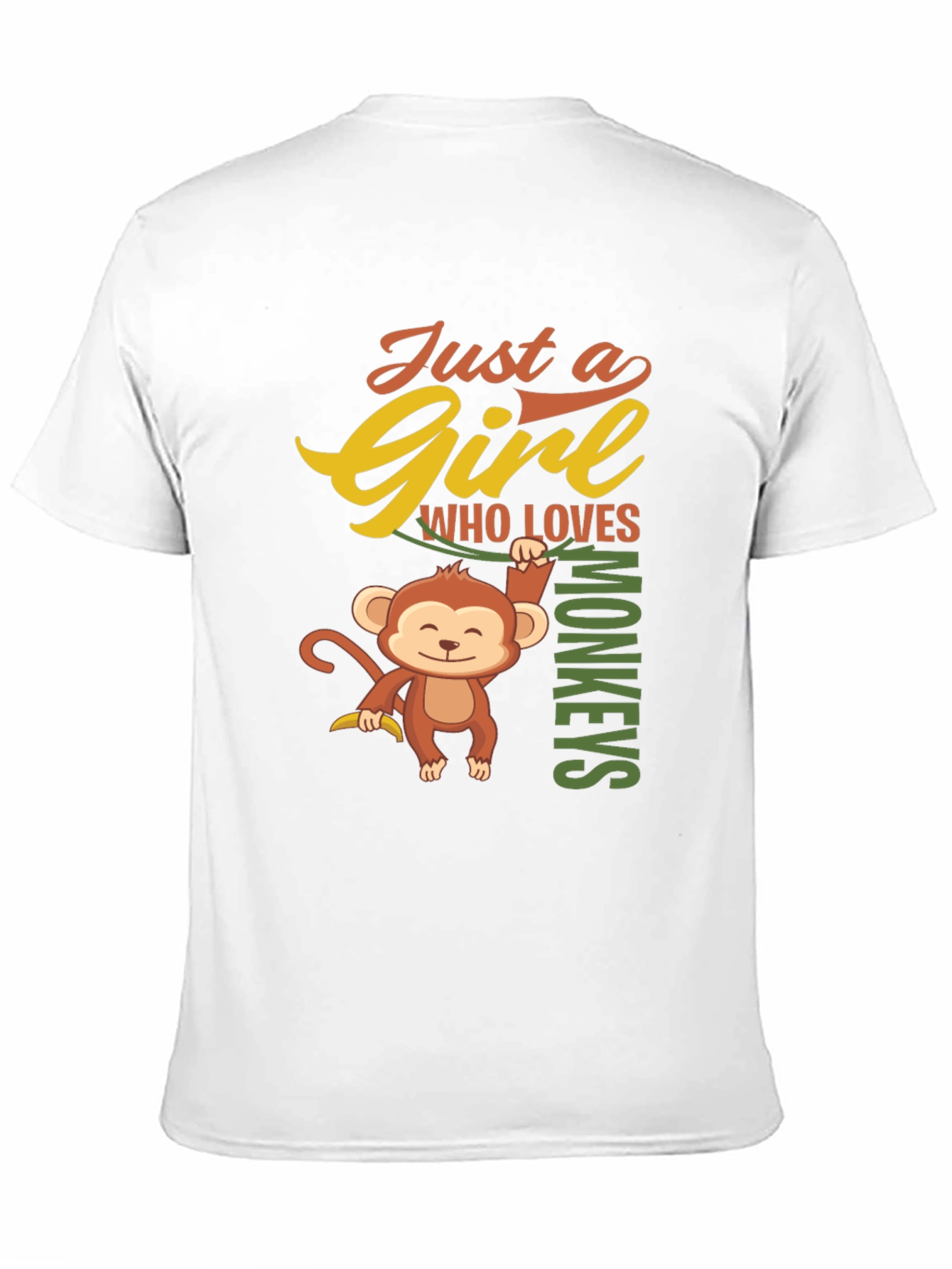 Girl Who Loves Monkeys T-Shirt