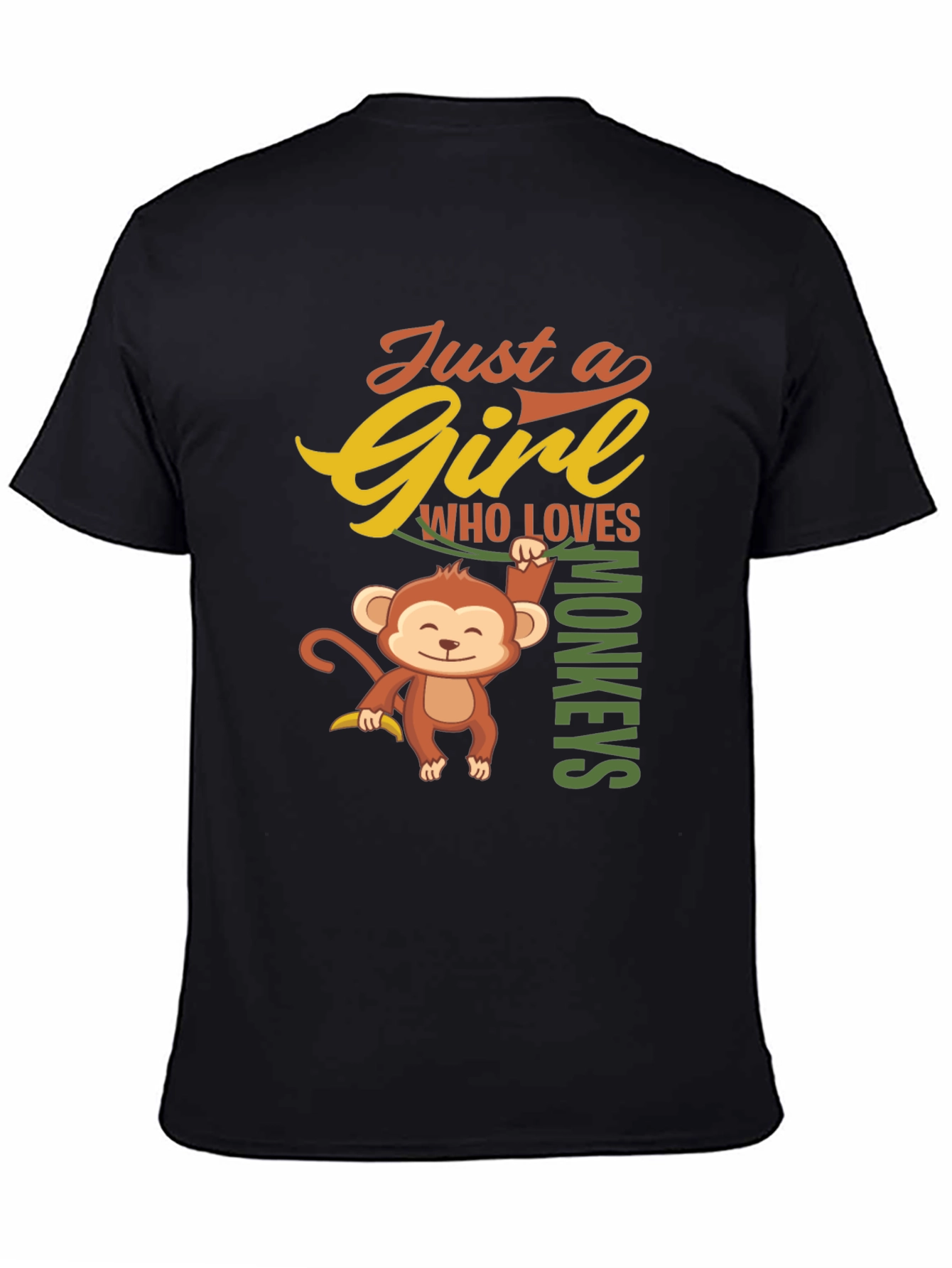 Girl Who Loves Monkeys T-Shirt