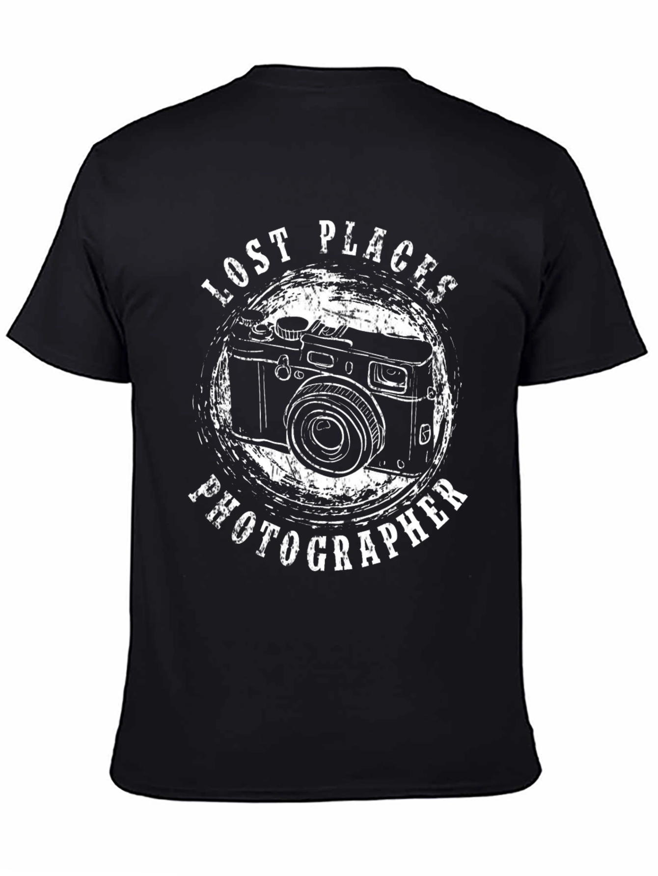 Lost Places Photographer Black Graphic T-Shirt