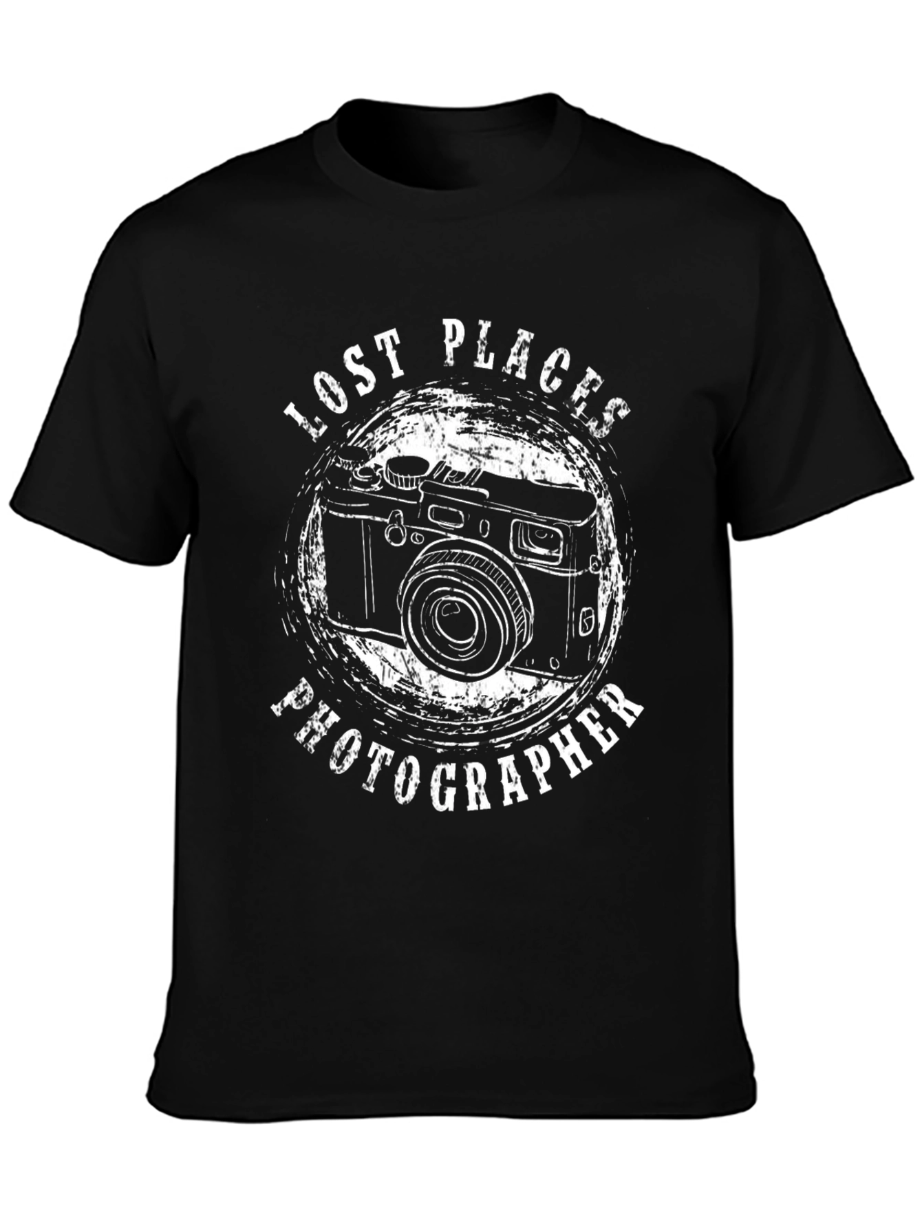 Lost Places Photographer Black Graphic T-Shirt
