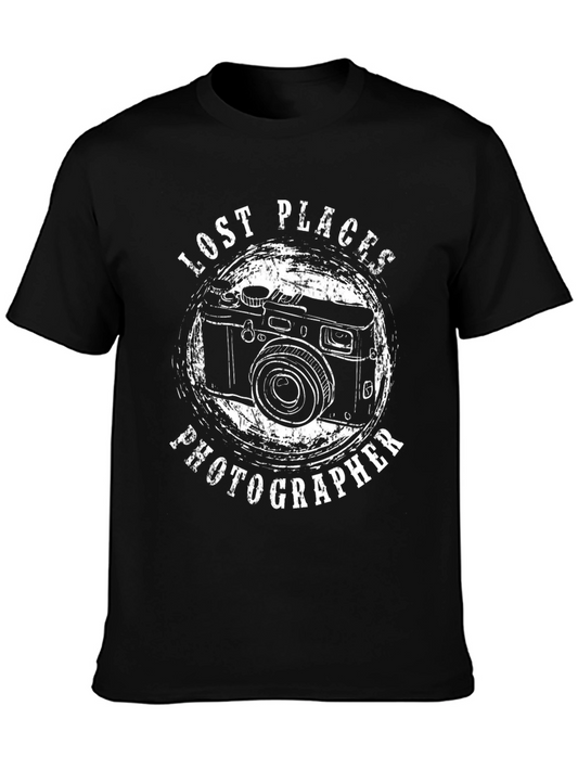 Lost Places Photographer Black Graphic T-Shirt