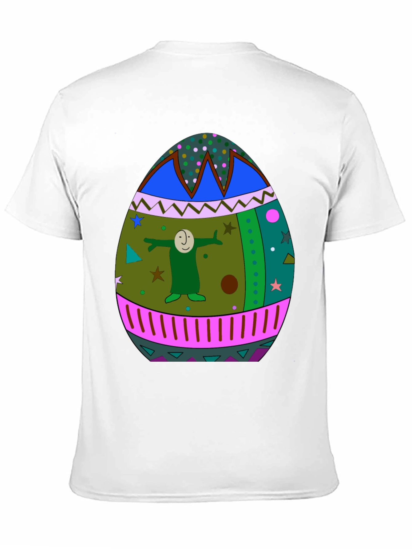 Easter Egg Graphic Print T-Shirt