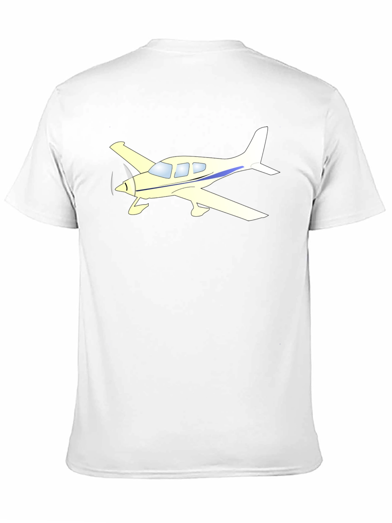 Airplane Graphic Tee - Black Cotton Casual Shirt