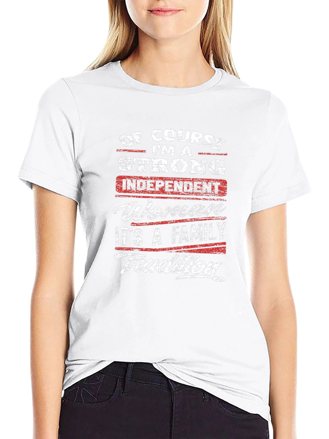 Strong Woman Family Tradition Graphic Tee