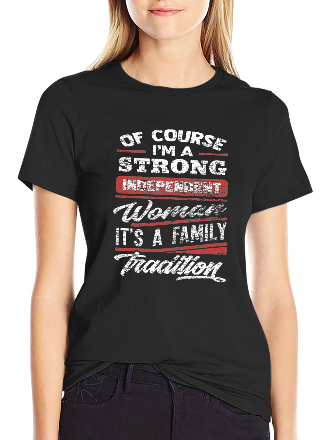 Strong Woman Family Tradition Graphic Tee