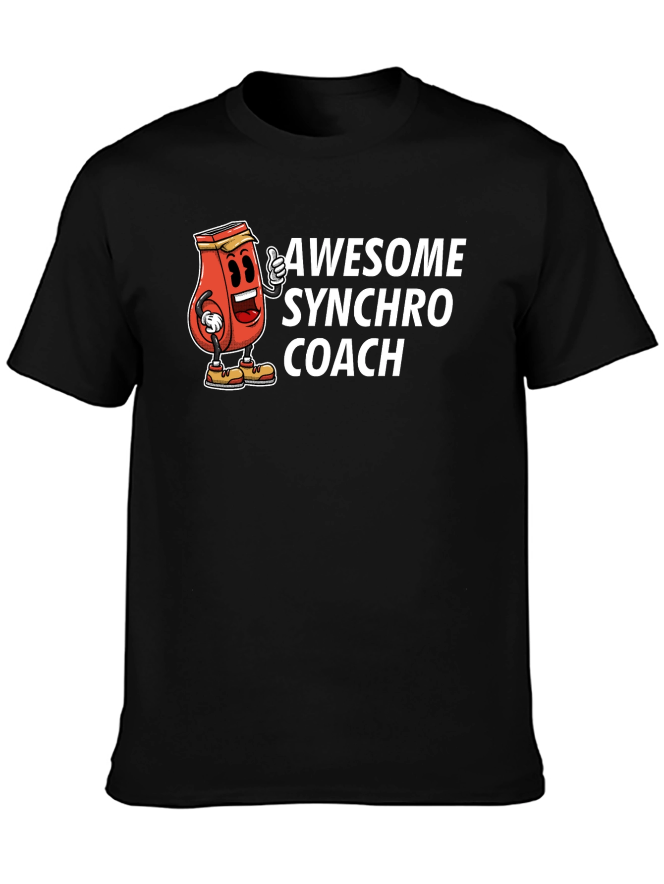 Awesome Synchro Coach Graphic Tee - Black
