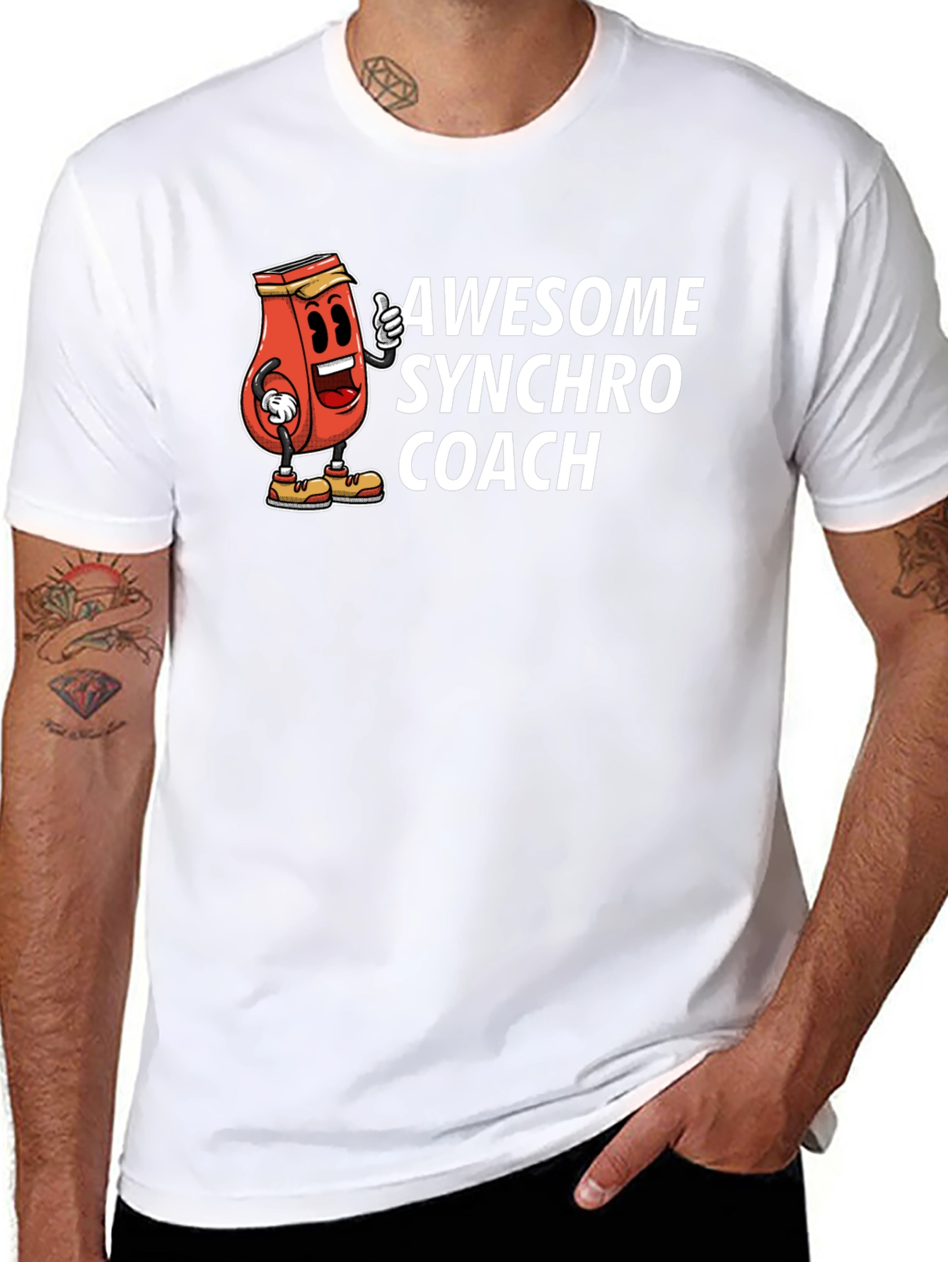 Awesome Synchro Coach Graphic Tee - Black