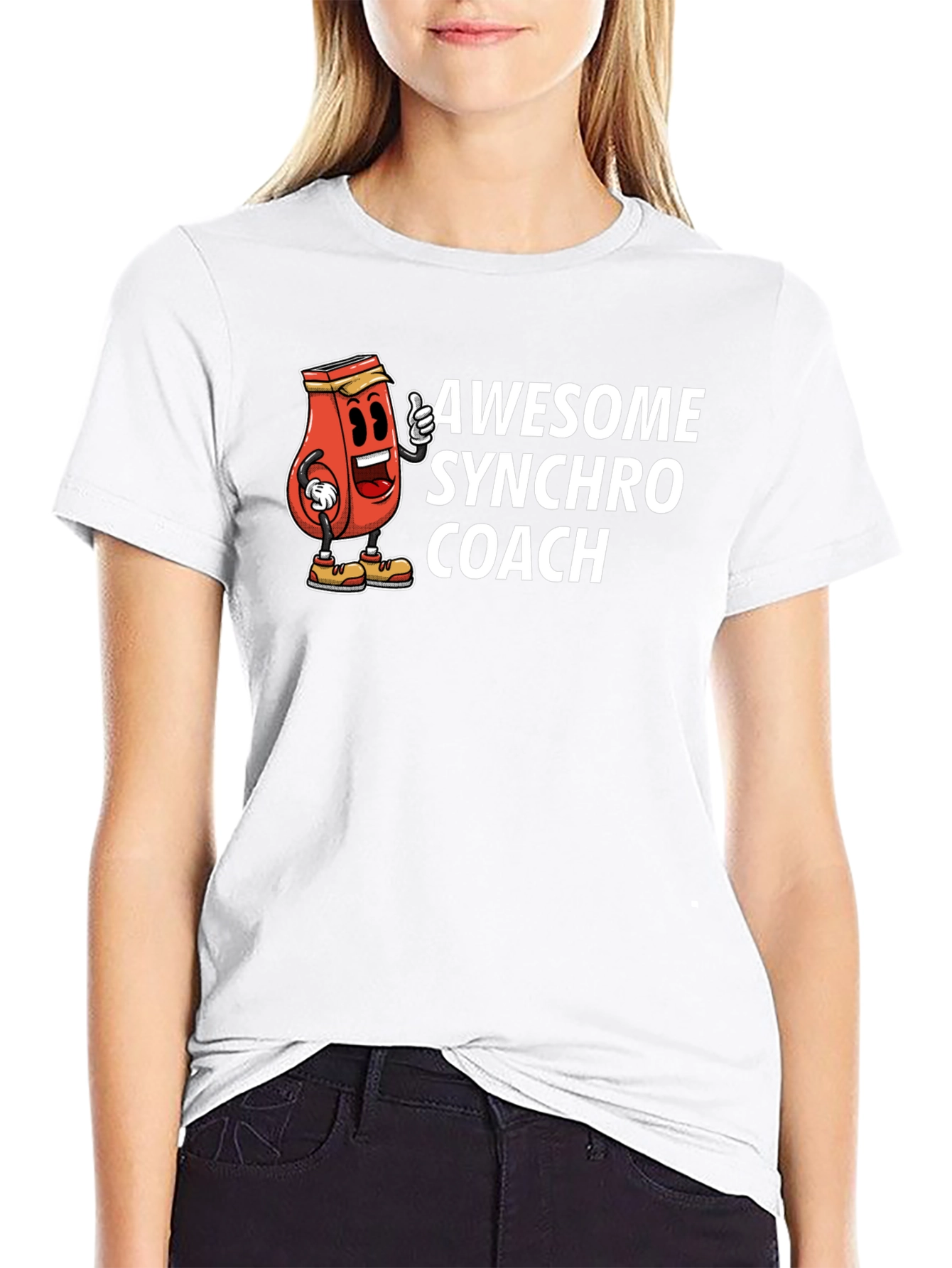 Awesome Synchro Coach Graphic Tee - Black