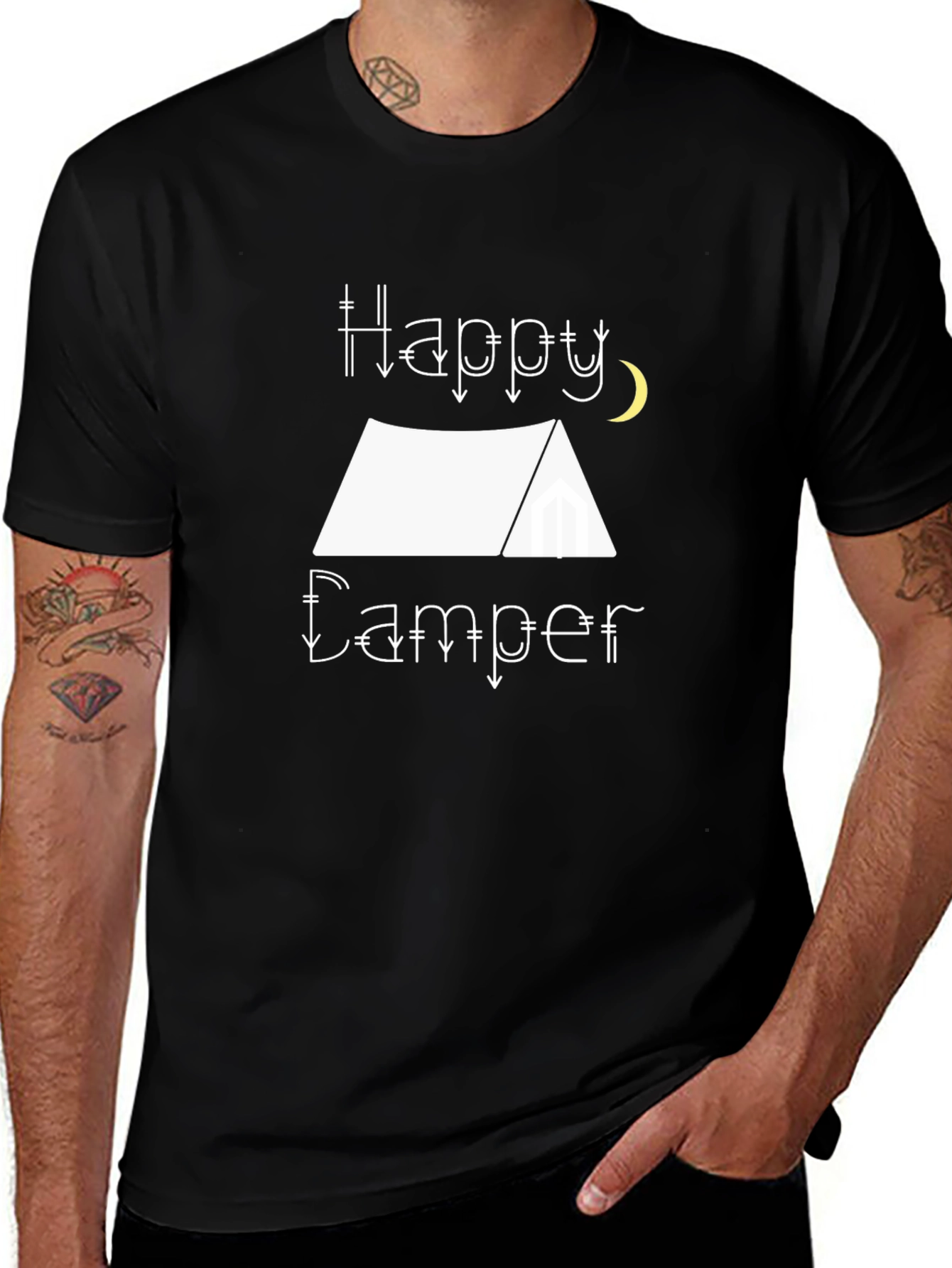 Happy Camper Graphic Tee - Camping Adventure