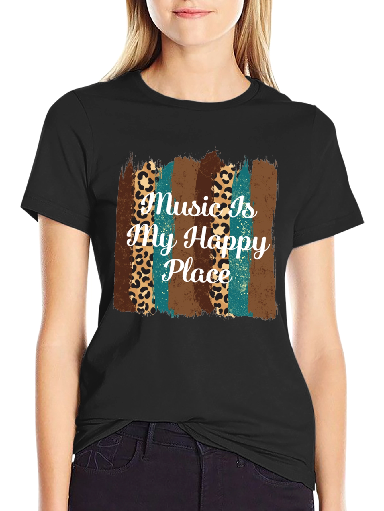 Music Is My Happy Place T-Shirt