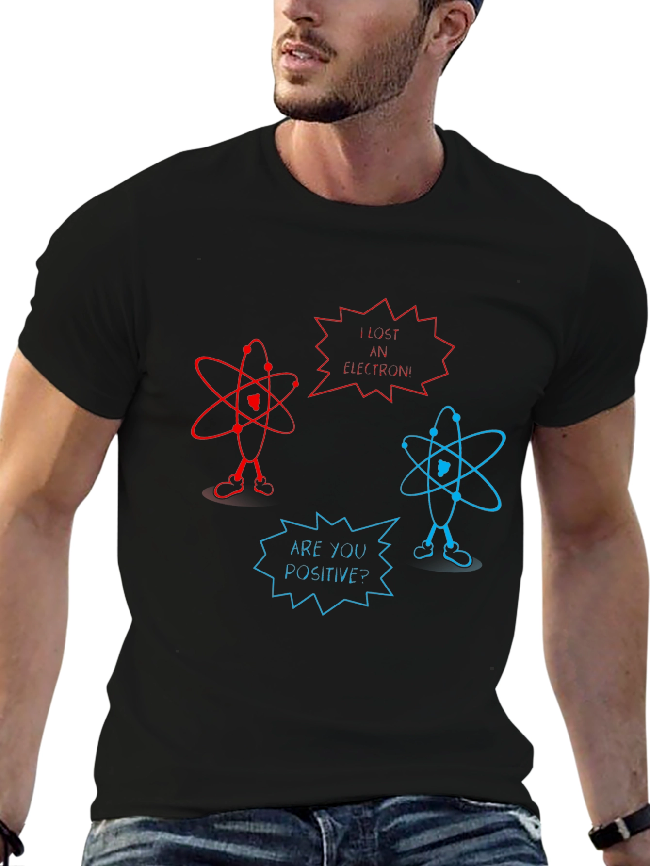 Funny Science Pun T-Shirt - Lost an Electron?