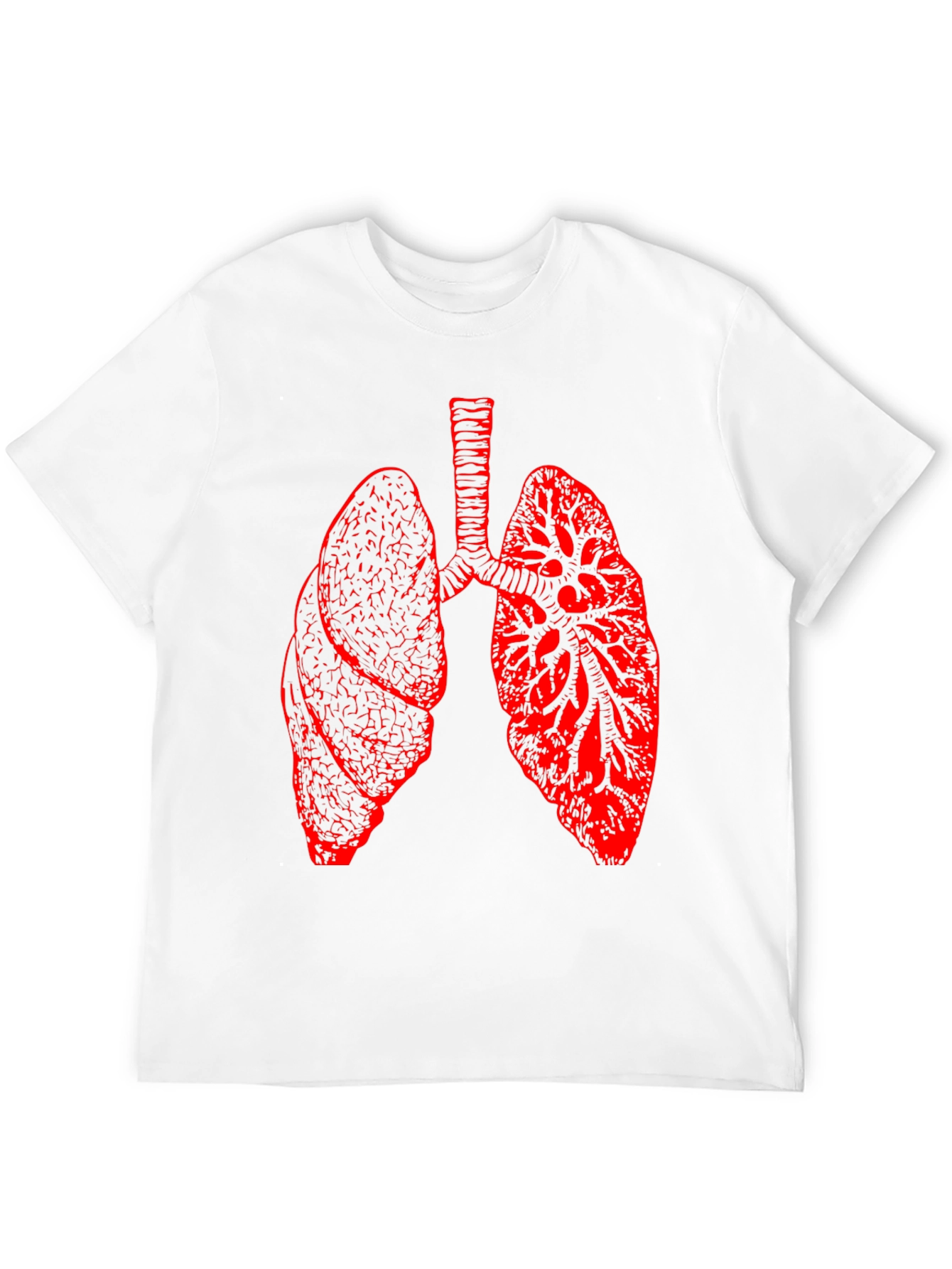 Lung Anatomy Graphic Print T-Shirt