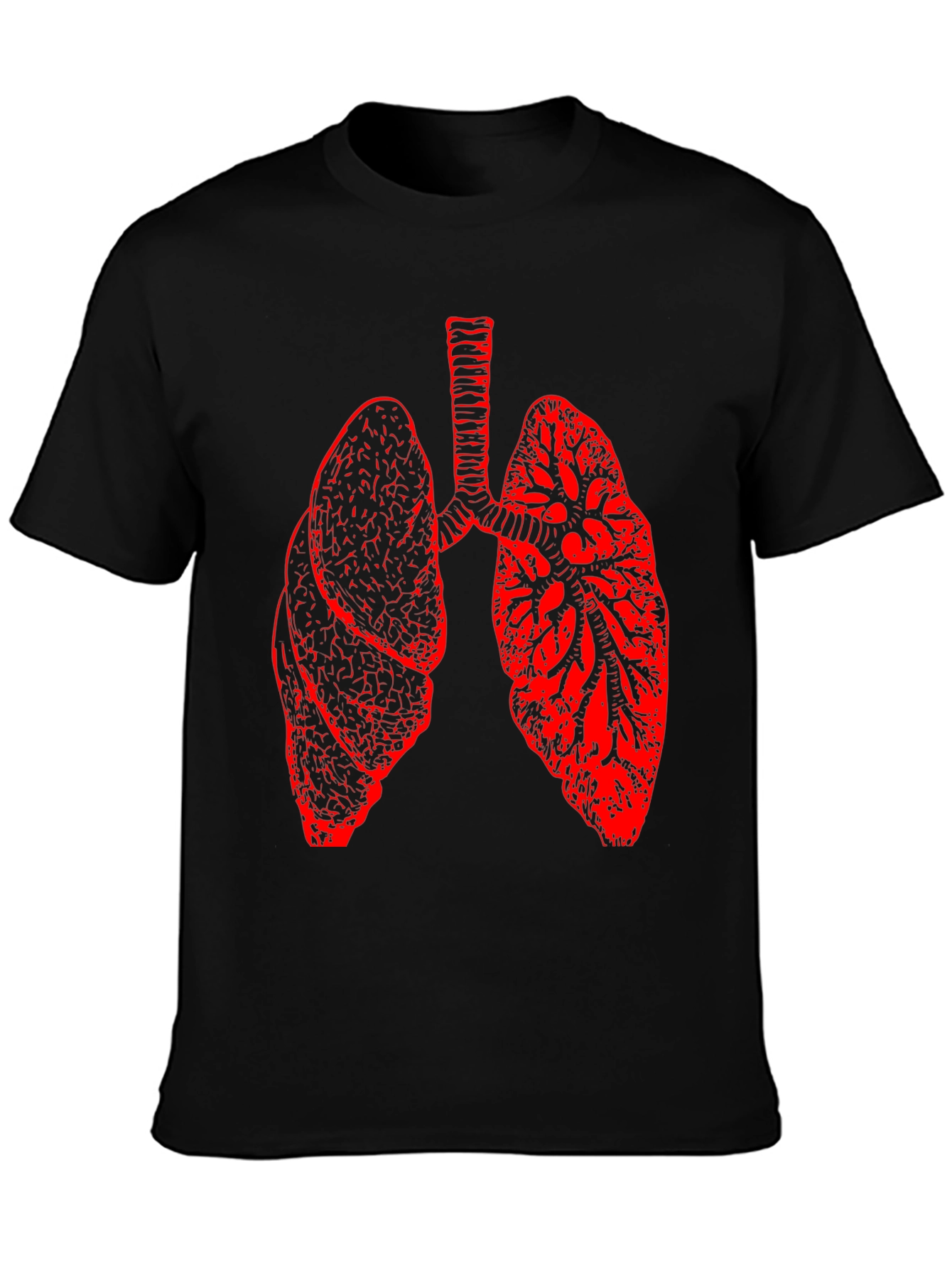 Lung Anatomy Graphic Print T-Shirt
