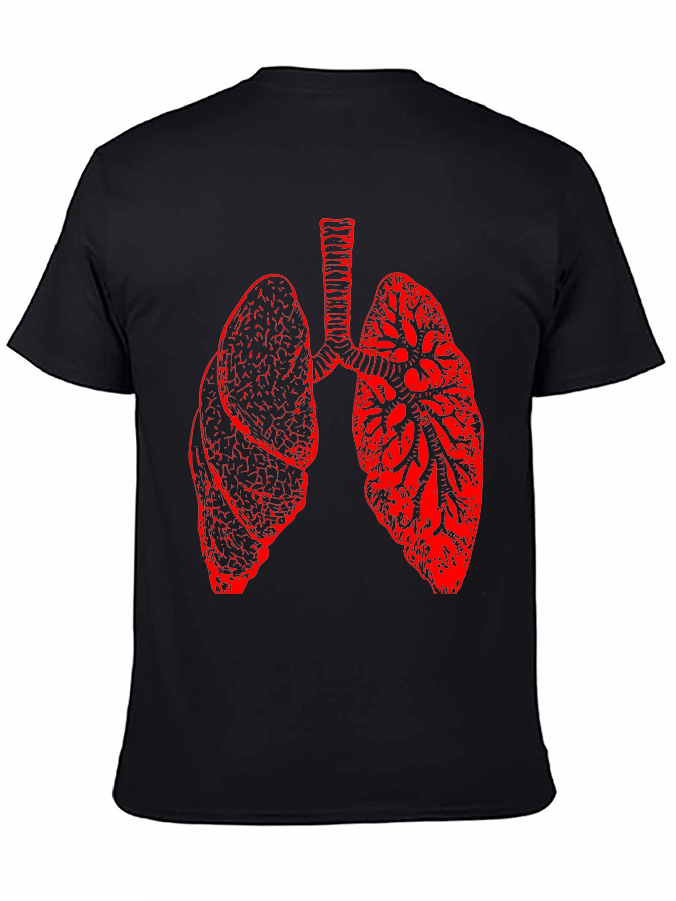 Lung Anatomy Graphic Print T-Shirt