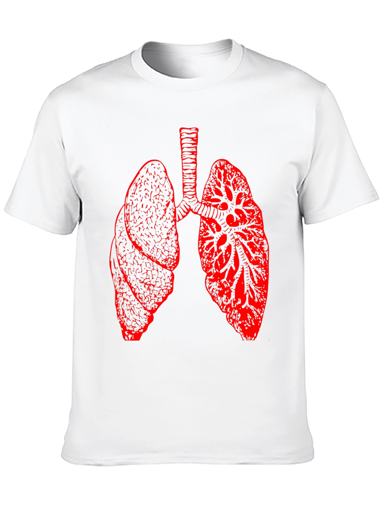 Lung Anatomy Graphic Print T-Shirt