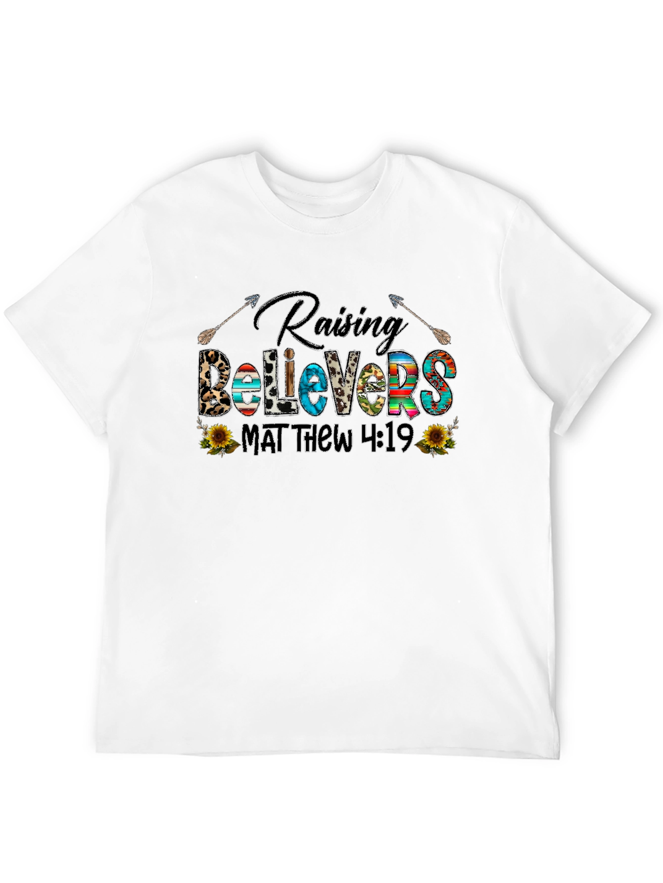 Raising Believers Tee - Matthew 4:19 Graphic T-Shirt
