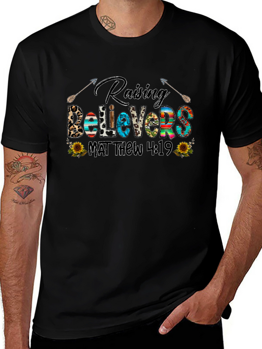 Raising Believers Tee - Matthew 4:19 Graphic T-Shirt