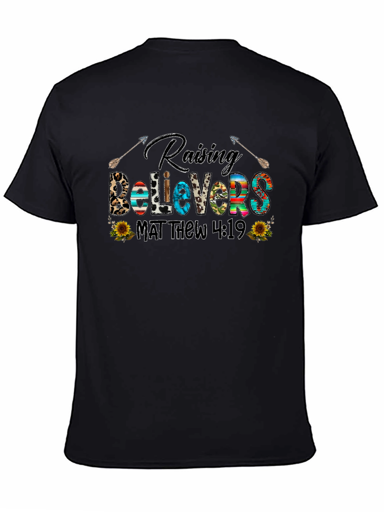 Raising Believers Tee - Matthew 4:19 Graphic T-Shirt