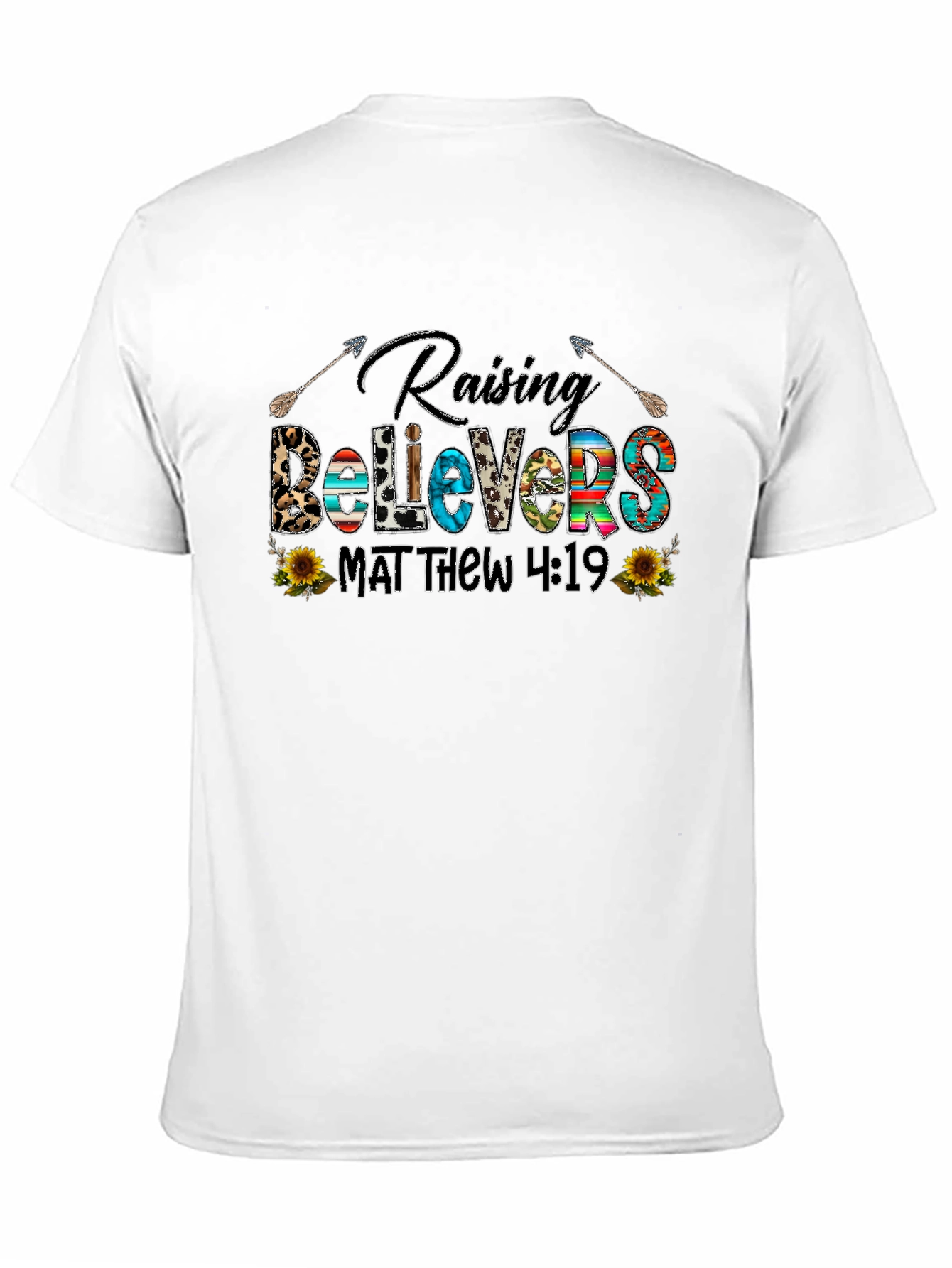 Raising Believers Tee - Matthew 4:19 Graphic T-Shirt