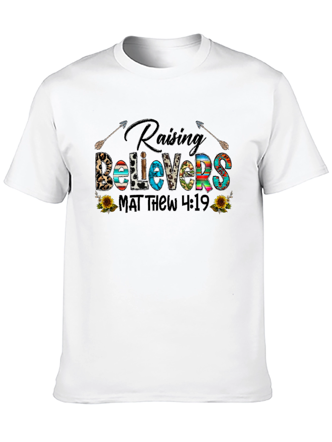 Raising Believers Tee - Matthew 4:19 Graphic T-Shirt