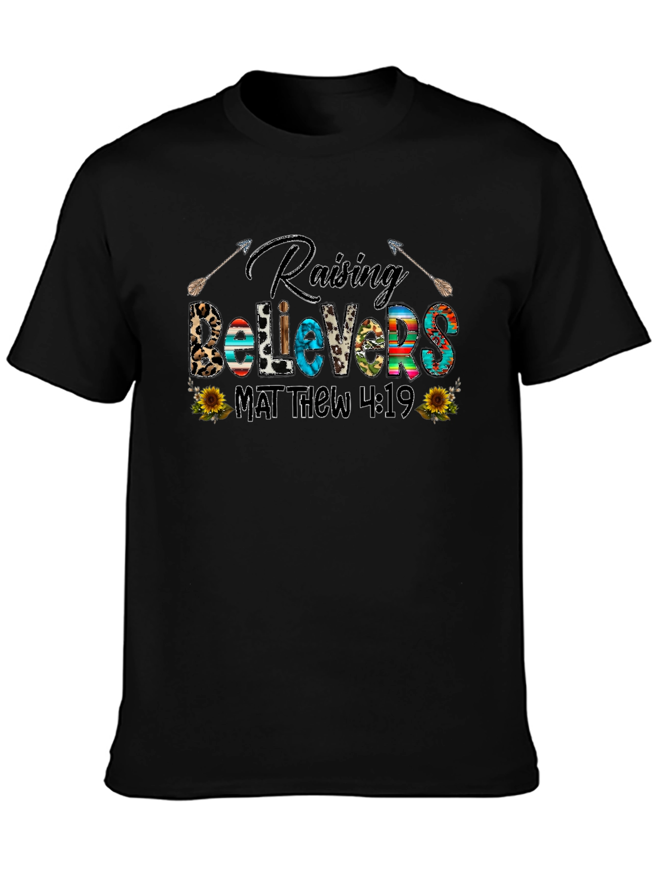 Raising Believers Tee - Matthew 4:19 Graphic T-Shirt
