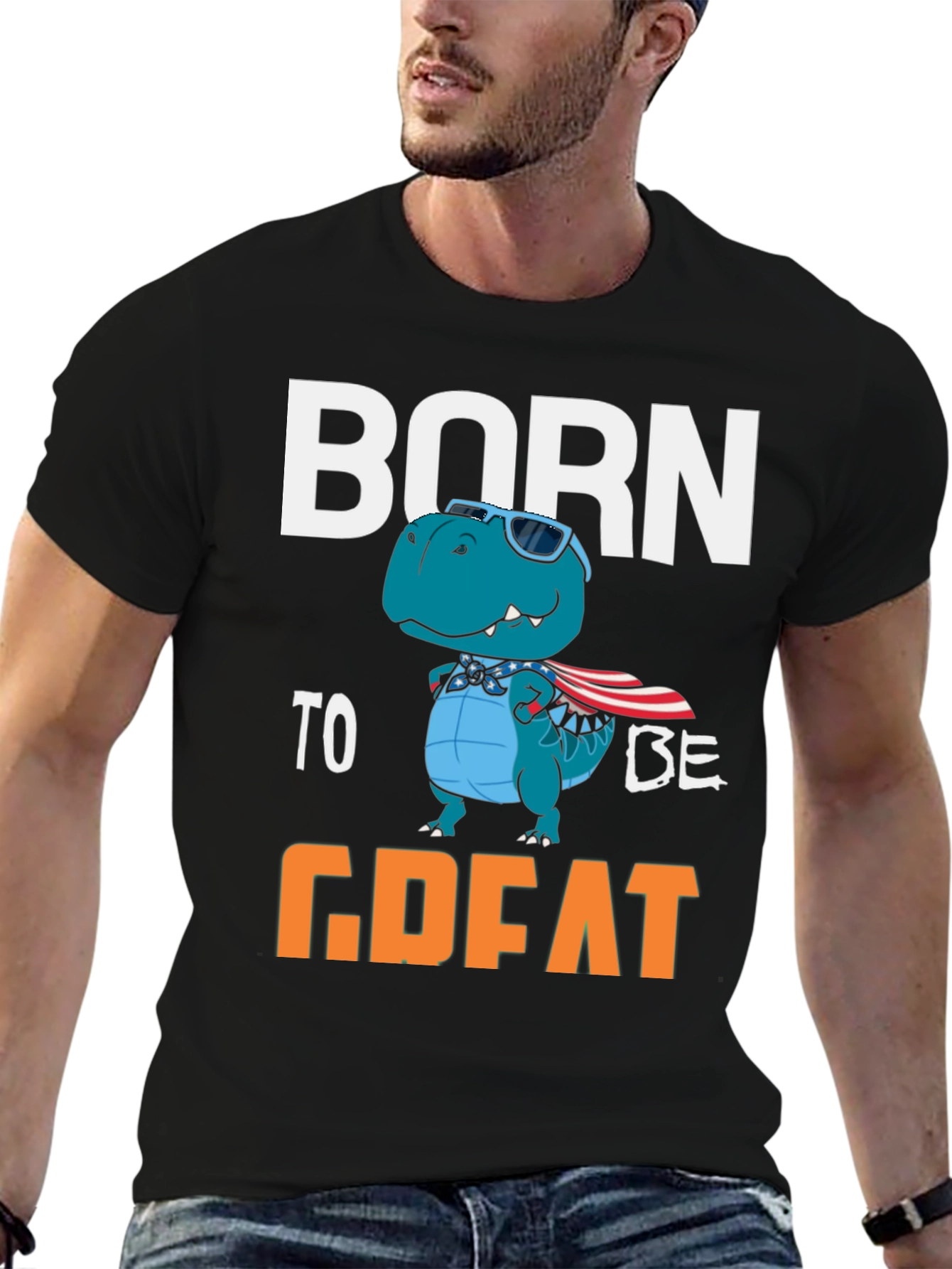 Born to be Great Dinosaur Graphic Tee