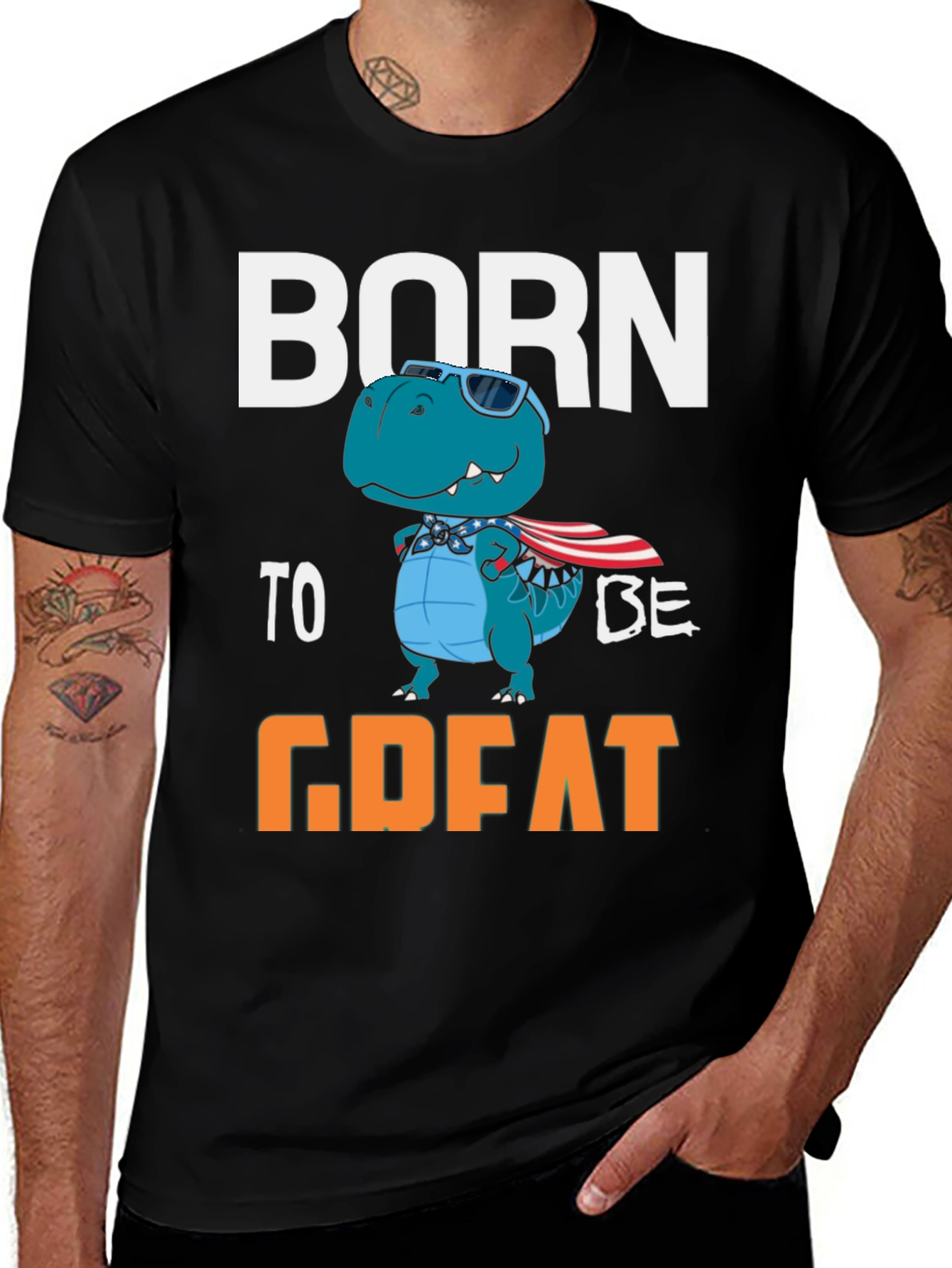 Born to be Great Dinosaur Graphic Tee