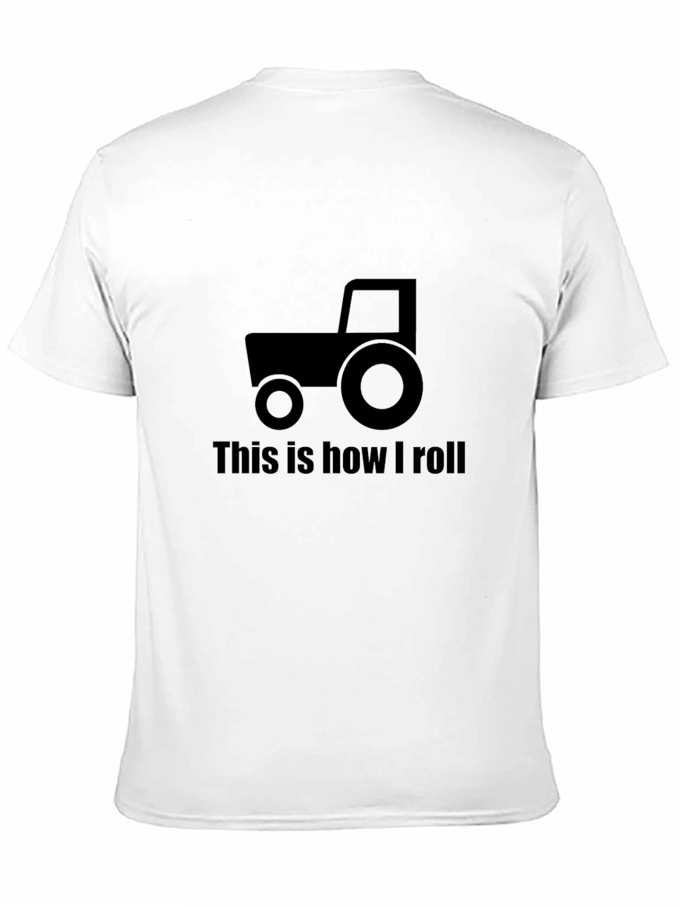 Tractor This is How I Roll Black T-Shirt