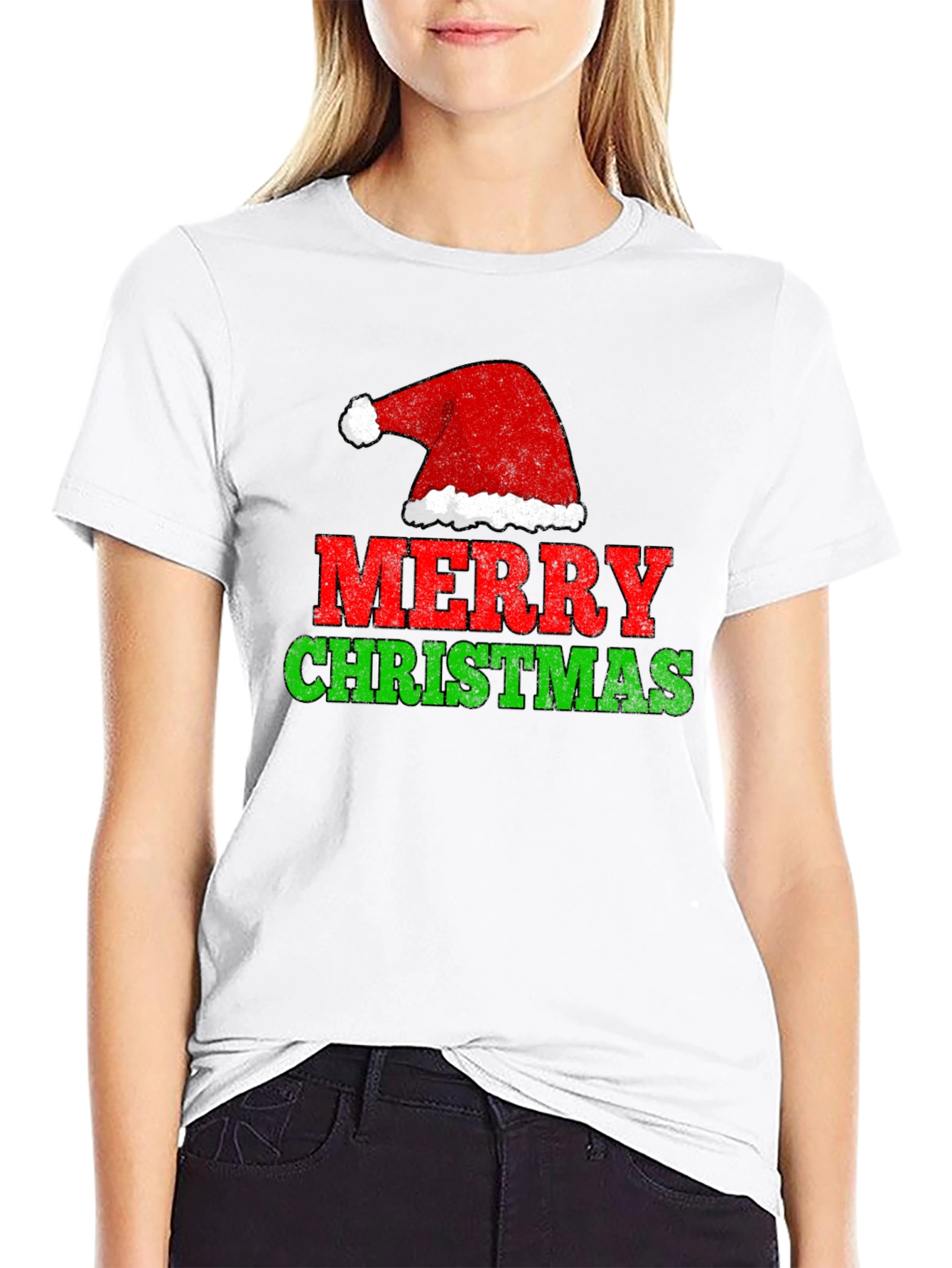 Merry Christmas Graphic Tee - Holiday Cheer