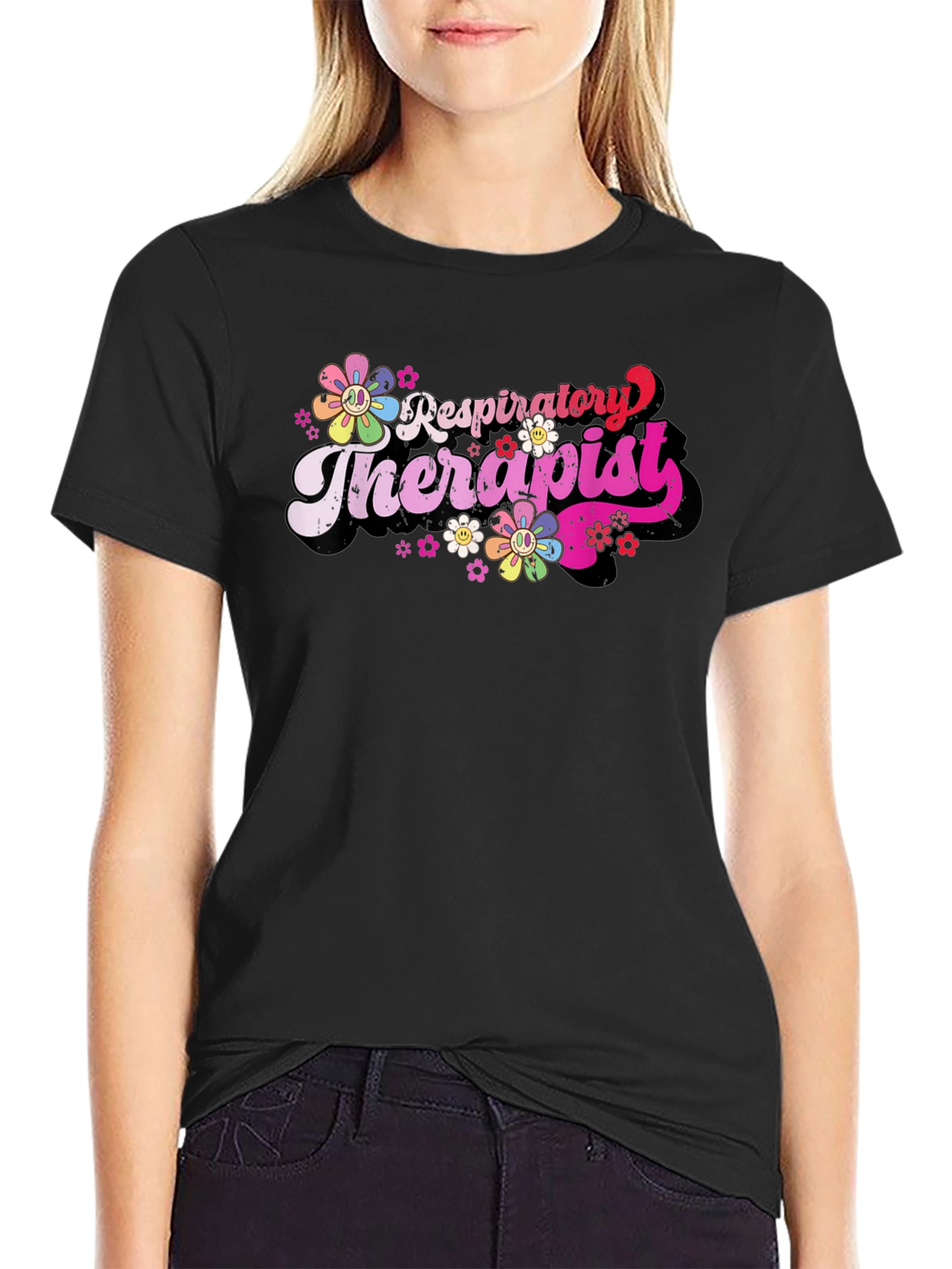 Respiratory Therapist Floral Tee