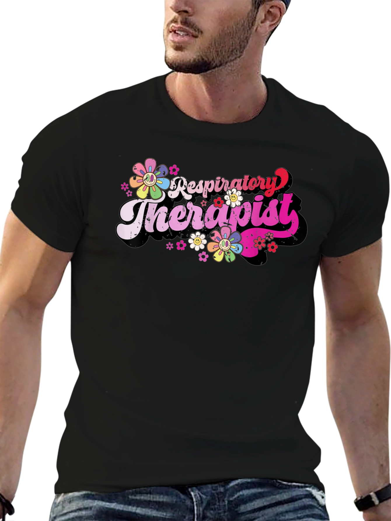 Respiratory Therapist Floral Tee