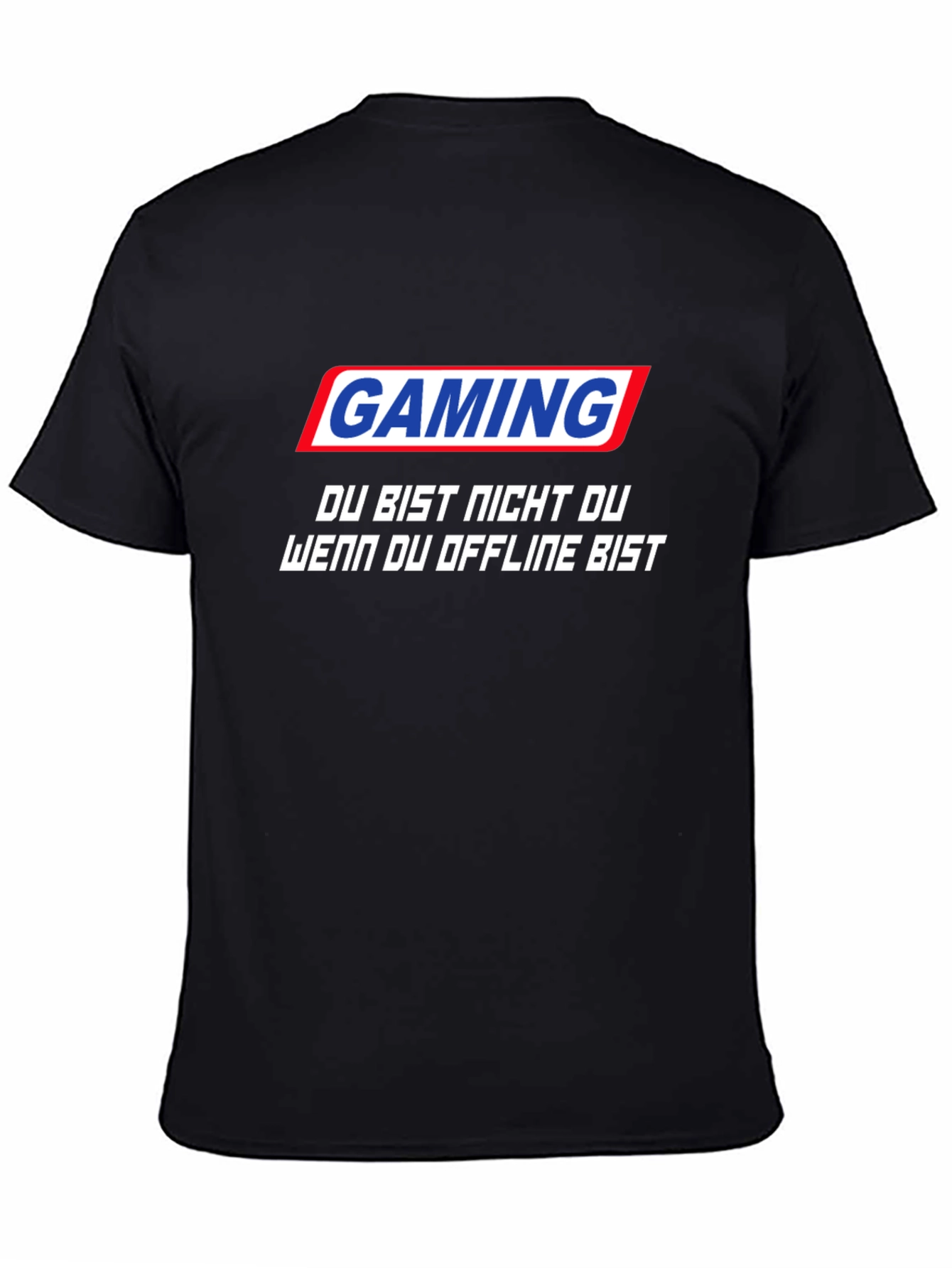 Gaming Slogan Black T-Shirt - Stay Online!